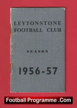 Leytonstone Football Club Season Ticket Book 1956 – 1957