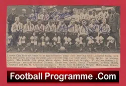 Lincoln City Football Club Multi Autographed Signed Team Picture 1950’s