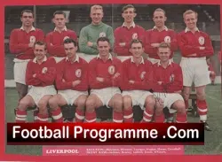 Liverpool Football Club Multi Autographed Signed Team Picture 1950’s