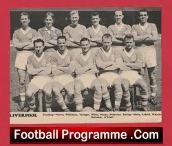 Liverpool Football Club Multi Autographed Signed Team Picture 50s