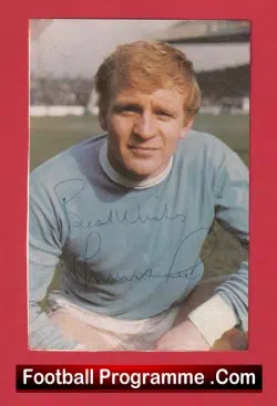 Manchester City Francis Lee Autograph Signed Football Pictue Card