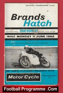 Motorbike Racing Brands Hatch 1962 Motor Bike Racing