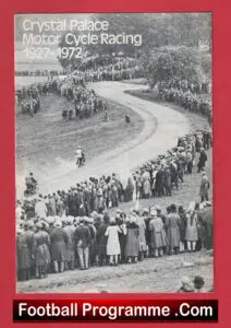 Motorbike Racing Crystal Palace1927 to 1972 Motor Bike Racing
