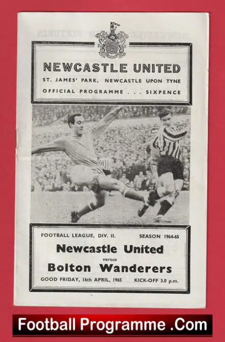 Newcastle United v Bolton Wanderers 1965