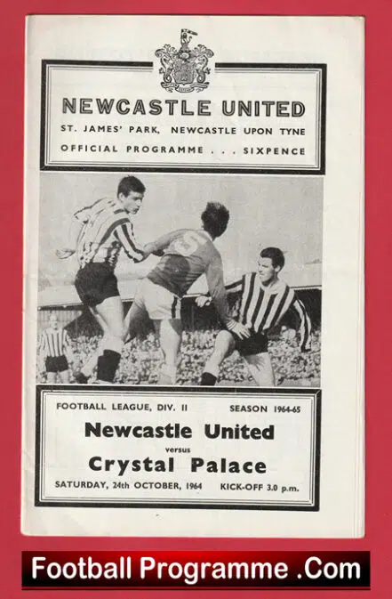Newcastle United v Crystal Palace 1964
