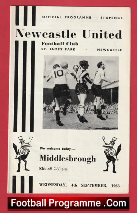 Newcastle United v Middlesbrough 1963