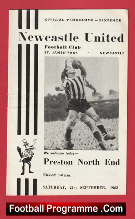 Newcastle United v Preston North End 1963