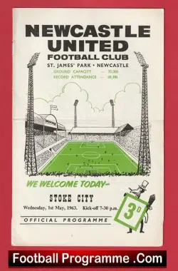 Newcastle United v Stoke City 1963