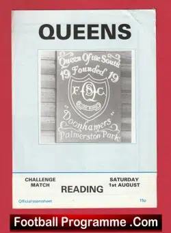Queen Of The South v Reading 1987 – QOS
