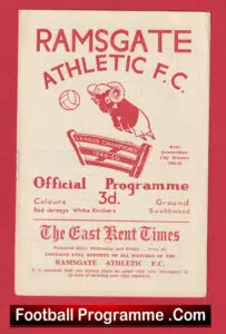 Ramsgate Athletic v Whitstable 1956