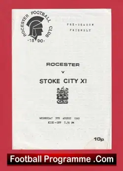 Rocester v Stoke City 1989 – Friendly Match