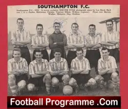 Southampton Football Club Multi Autographed Signed Team Picture 1950s