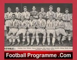 Stoke City Football Club Multi Autographed Signed Team Picture 1950’s