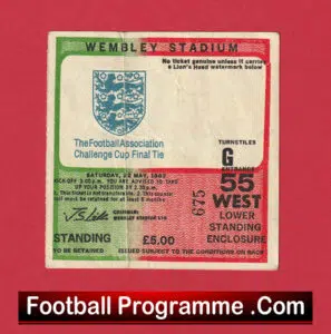 Tottenham Hotspur v QPR 1982 – FA Cup Final Ticket