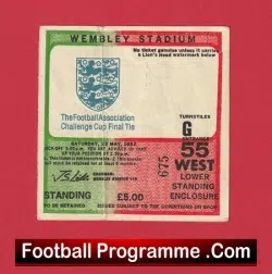 Tottenham Hotspur v QPR 1982 – FA Cup Final Ticket
