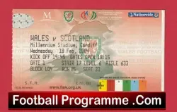 Wales v Scotland 2004 – Match Ticket
