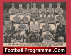 Walsall Football Club Multi Autographed Signed Team Picture 1950s