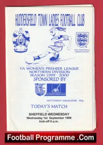 Huddersfield Town Ladies v Sheffield Wednesday 1999 – Womens Football