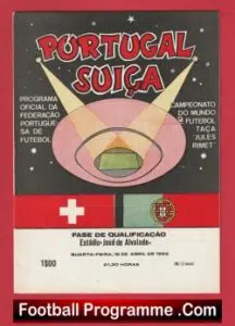 Portugal v Switzerland 1969 – World Cup