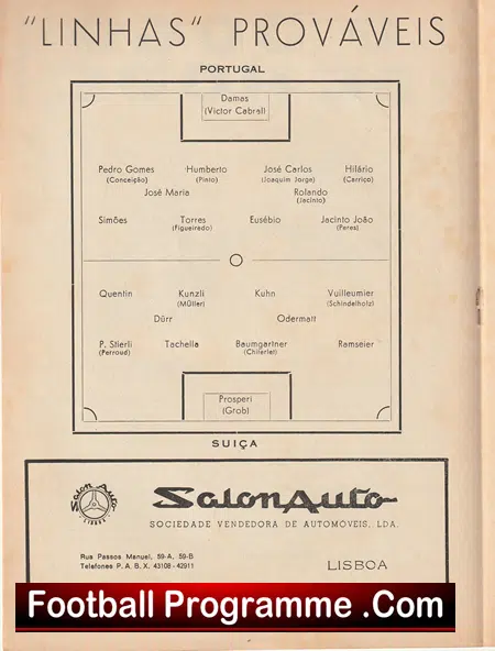 Portugal v Switzerland 1969 - World Cup - Image 3
