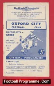 Oxford City v Ilford 1957