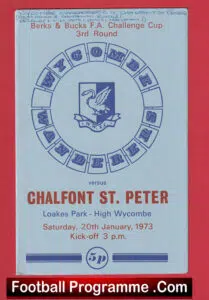 Wycombe Wanderers v Chalfont St Peter 1973