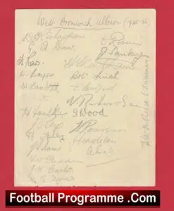 West Bromwich Albion Football Club Multi Signed Team 1935 – 1936