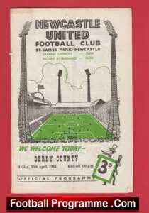 Newcastle United v Derby County 1962