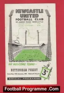 Newcastle United v Nottingham Forest 1961
