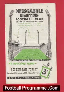 Newcastle United v Nottingham Forest 1961