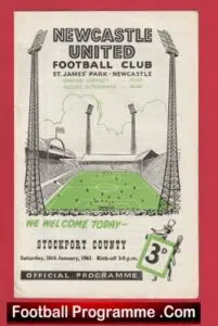 Newcastle United v Stockport County 1961
