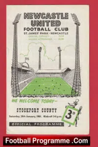 Newcastle United v Stockport County 1961