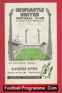 Newcastle United v Blackburn Rovers 1960