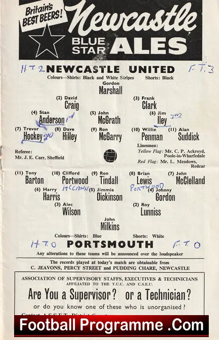 Newcastle United v Portsmouth 1964 - Image 3
