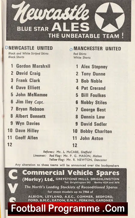 Newcastle United v Manchester United 1967 - Image 3