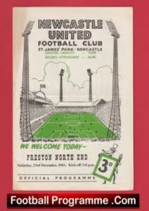 Newcastle United v Preston North End 1961