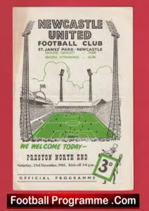 Newcastle United v Preston North End 1961