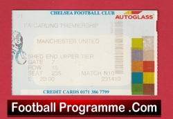 Chelsea v Manchester United 1999 – FA Cup Treble Season Ticket