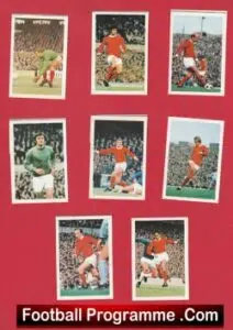 Manchester United Old Football Album Stickers – Law – Charlton – Morgan etc 1960s