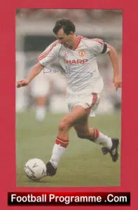 Manchester United Bryan Robson Autograph Signed Man Utd Footballer
