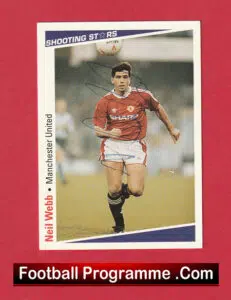 Manchester United Neil Webb Autograph Signed Man Utd Footballer
