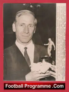 Manchester United Bobby Charlton Genuine Press Photograph 1966