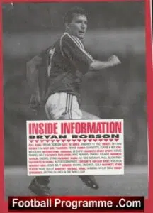 Manchester United Bryan Robson Autograph Signed Man Utd Footballer