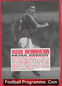 Manchester United Bryan Robson Autograph Signed Man Utd Footballer