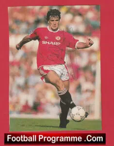 Manchester United Mark Hughes Autograph Signed Man Utd Footballer