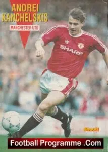 Manchester United Andrei Kanchelskis Signed Autographed Man Utd