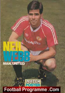 Manchester United Neil Webb Autographed Signed Man Utd Footballer