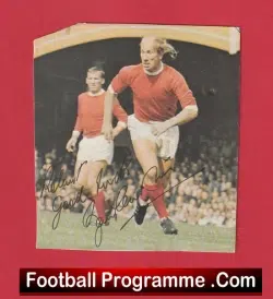 Manchester United England Bobby Charlton Autographed Signed Picture