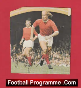 Manchester United England Bobby Charlton Autographed Signed Picture