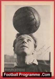 Manchester United Albert Quixall Autographed Signed Man Utd Footballer